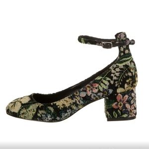 Sandro Paris Elise floral print Mary Jane pumps